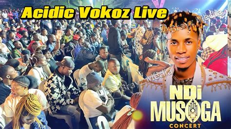 Acidic Vokoz Live in Ndi Musoga Concert at Lugogo Cricket.